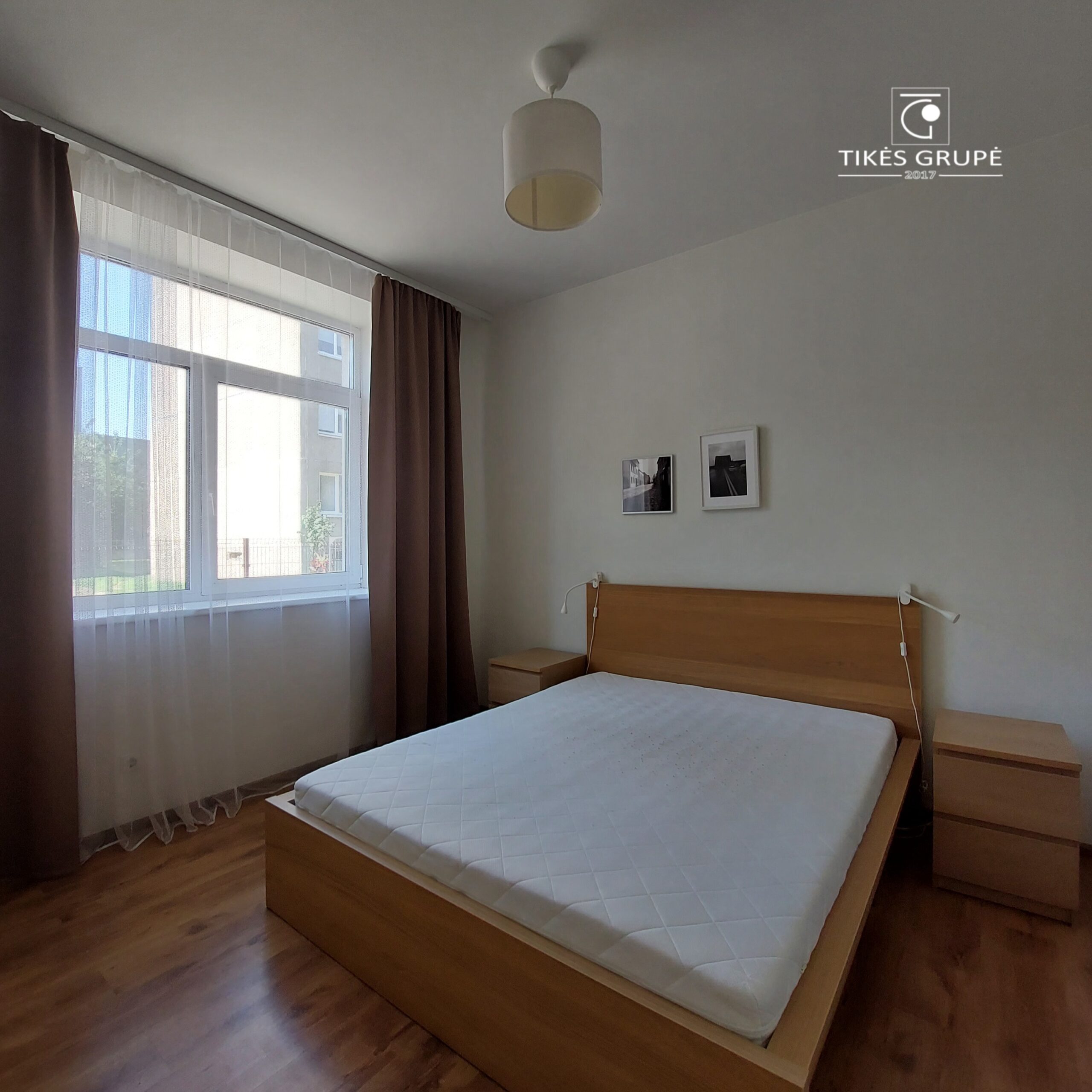 Naujos statybos name išnuomojamas 2 kambarių butas