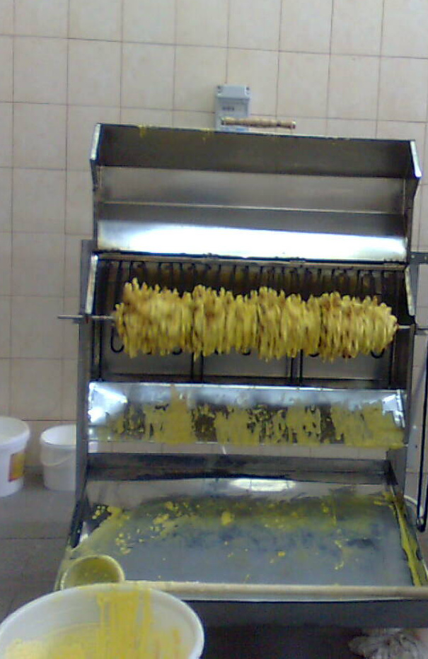 Šakočiu kepimo įranga