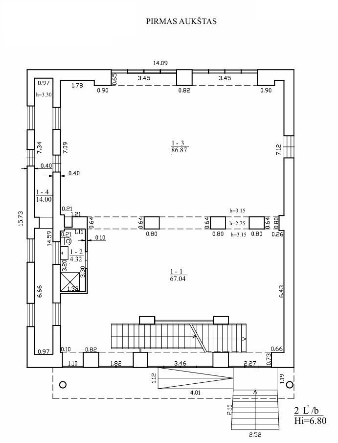 Išnuomojamas Komercinis patalpos Klaipėdos centre Priestočio g.
