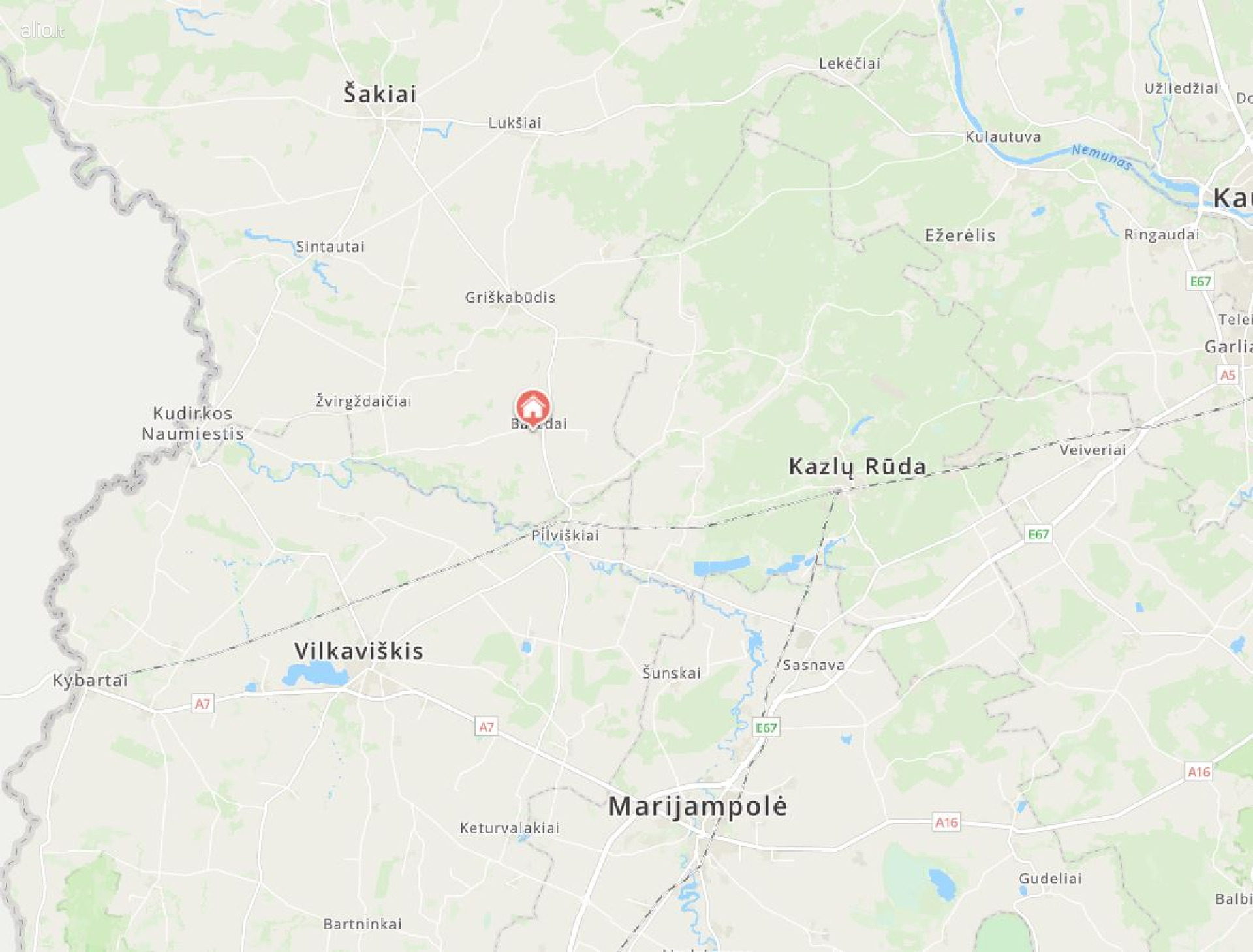 Parduodamas sklypas Šakių raj. Barzdu km.