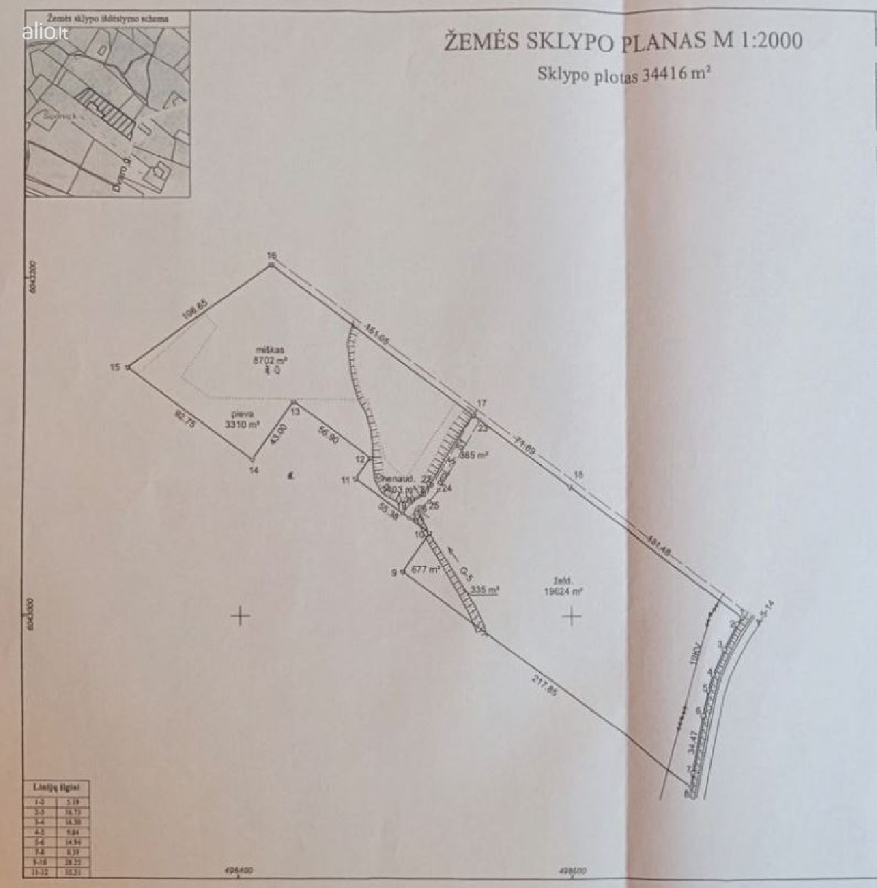 Parduodamas sklypas Birštono sav. SIPONIU KM.