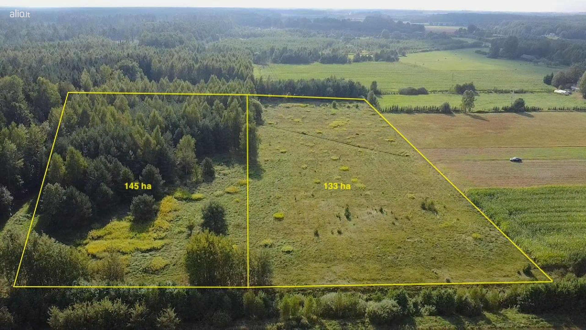 Parduodamas sklypas 1,45ha Kazlų rudos raj. Dambravimos km.