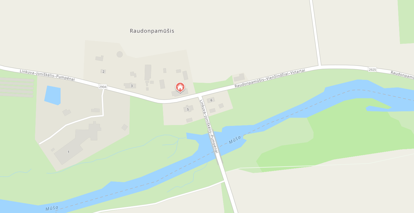 Parduodamas 38 a sklypas su pastatais Raudonpamūšyje, Pakruojo raj.