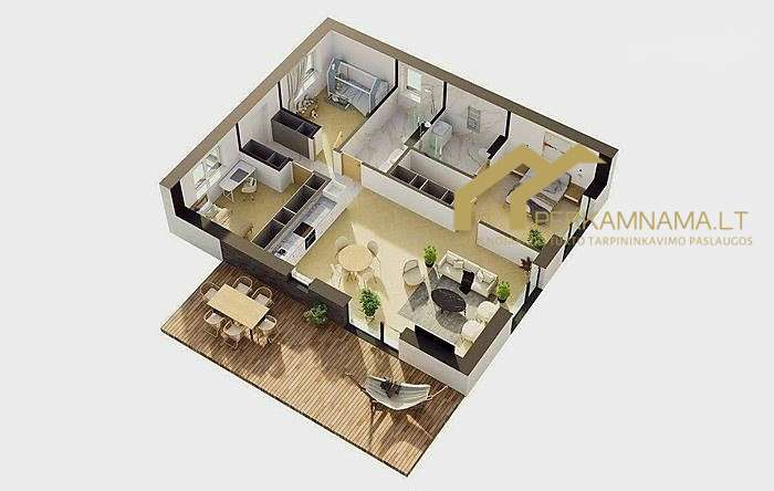 Šiuolaikiškas A++ klasės namas prie Klaipėdos