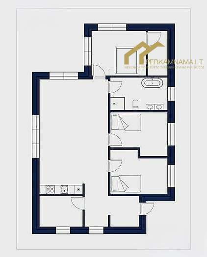 Šiuolaikiškas A++ klasės namas prie Klaipėdos
