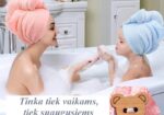 Moteriški ir vyriški pirties rankšluosčiai, turbanai