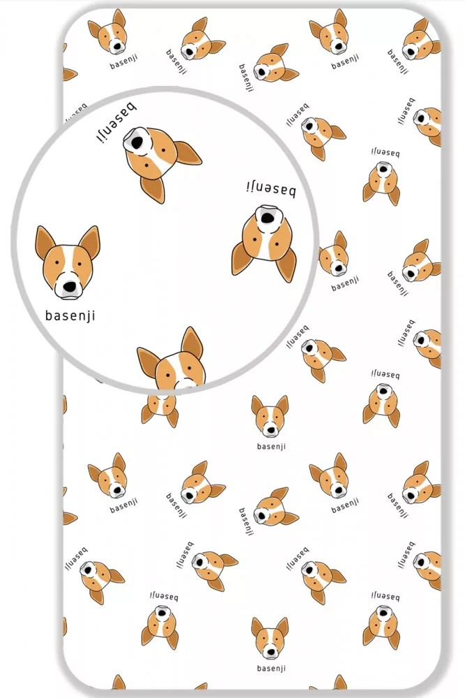 Paklodė su guma Dog Basenji