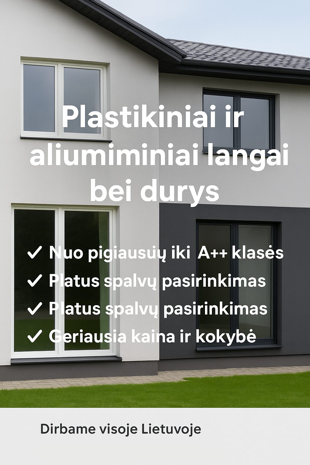 Plastikiniai ir aliumininiai langai bei durys, Vilnius