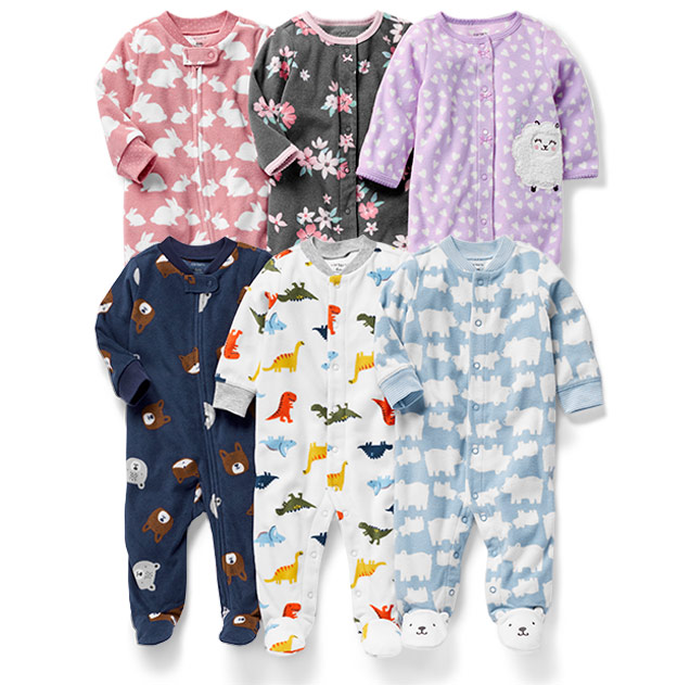 Carter’s šiltos flisinės pižamos vaikams