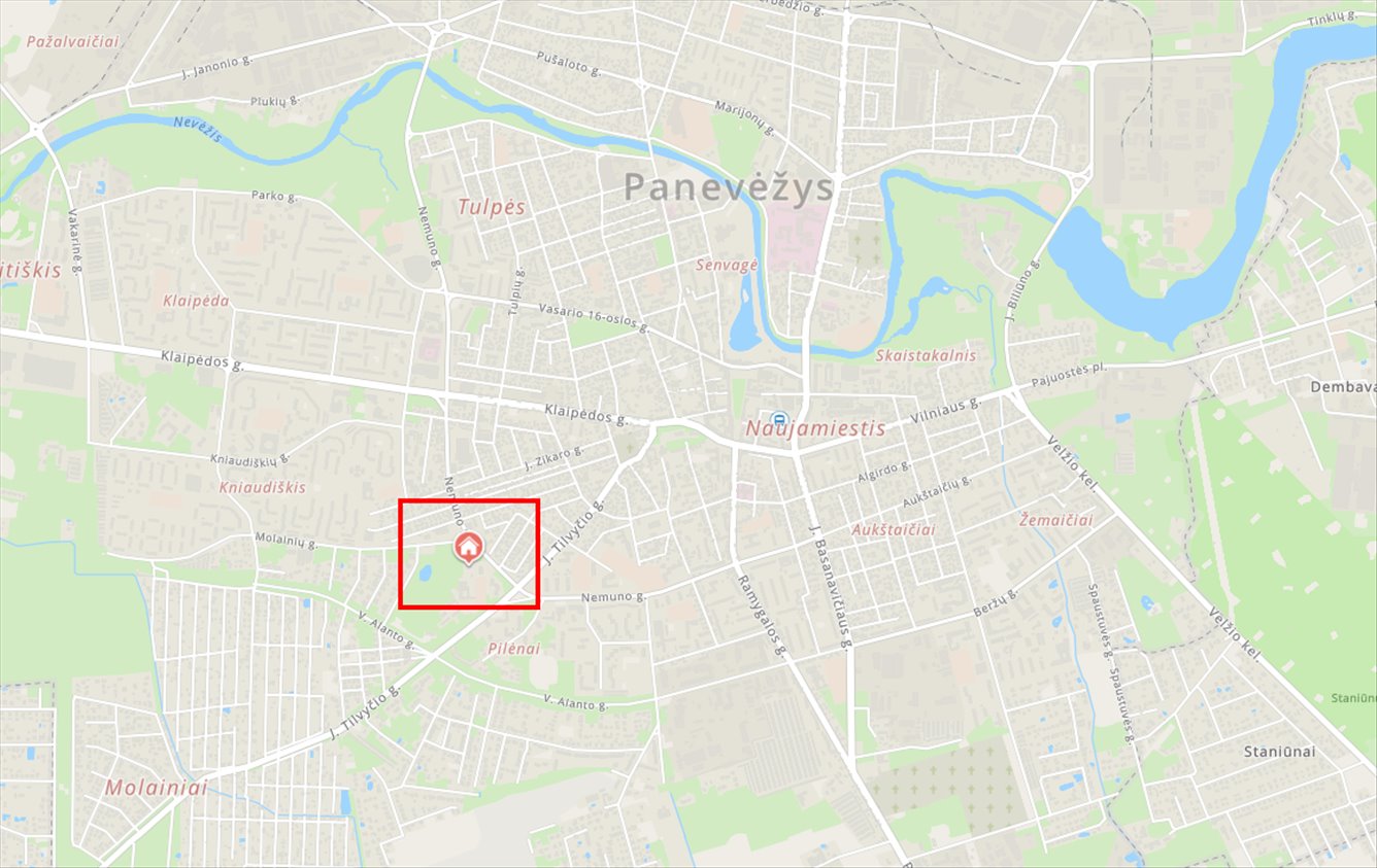 Parduodamas 2 kambarių butas trečiame aukšte Nemuno g. 31c, Panevėžyje