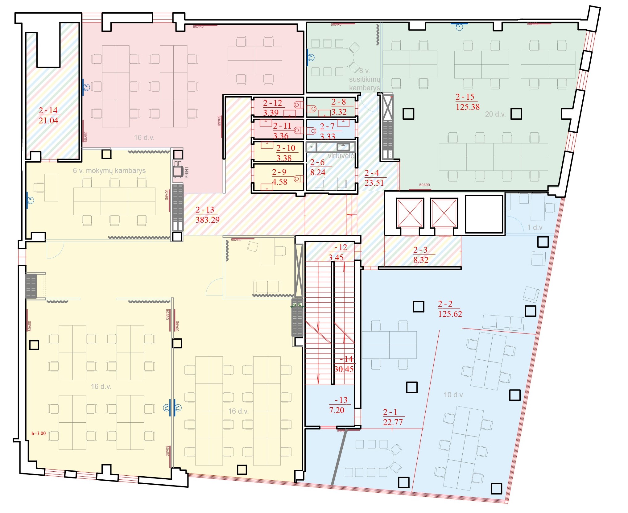 Išnuomojamos įvairios patalpos centre Naujoji Uosto g. Klaipėda