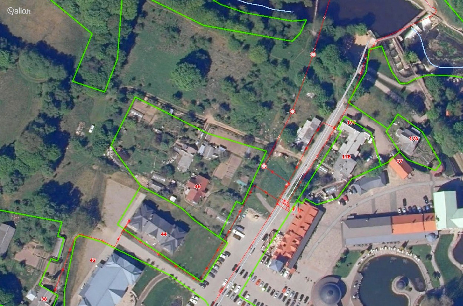 45 a. namų valdos sklypas su pastatais Belmonte, Vilniuje