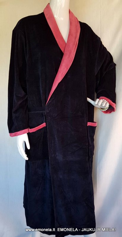 Chalatas TETA LINA, veliūrinis, didesnis dydis