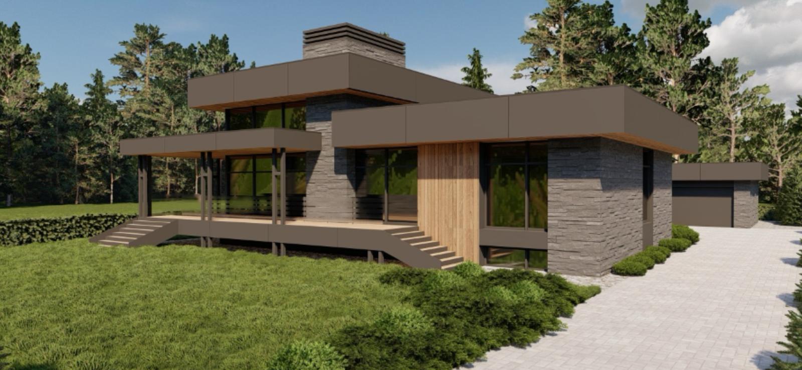 Parduodamas pradėtas statyti namas su 20 a. sklypu Didžiojoje Riešėje, Vilniaus r.