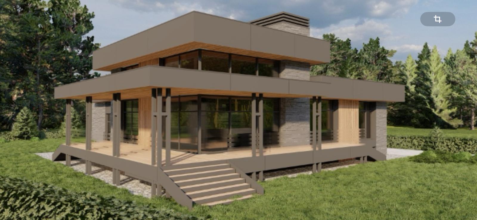 Parduodamas pradėtas statyti namas su 20 a. sklypu Didžiojoje Riešėje, Vilniaus r.