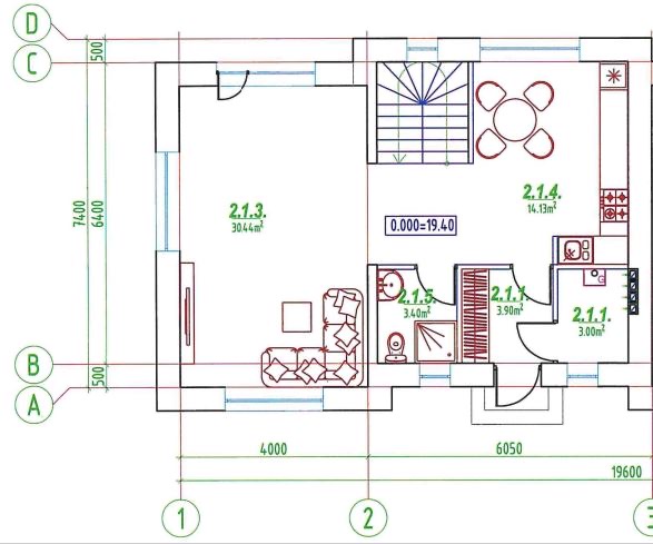 Klaipėda, Tauralaukis, Vėjo g., mūrinis sublokuotas namas