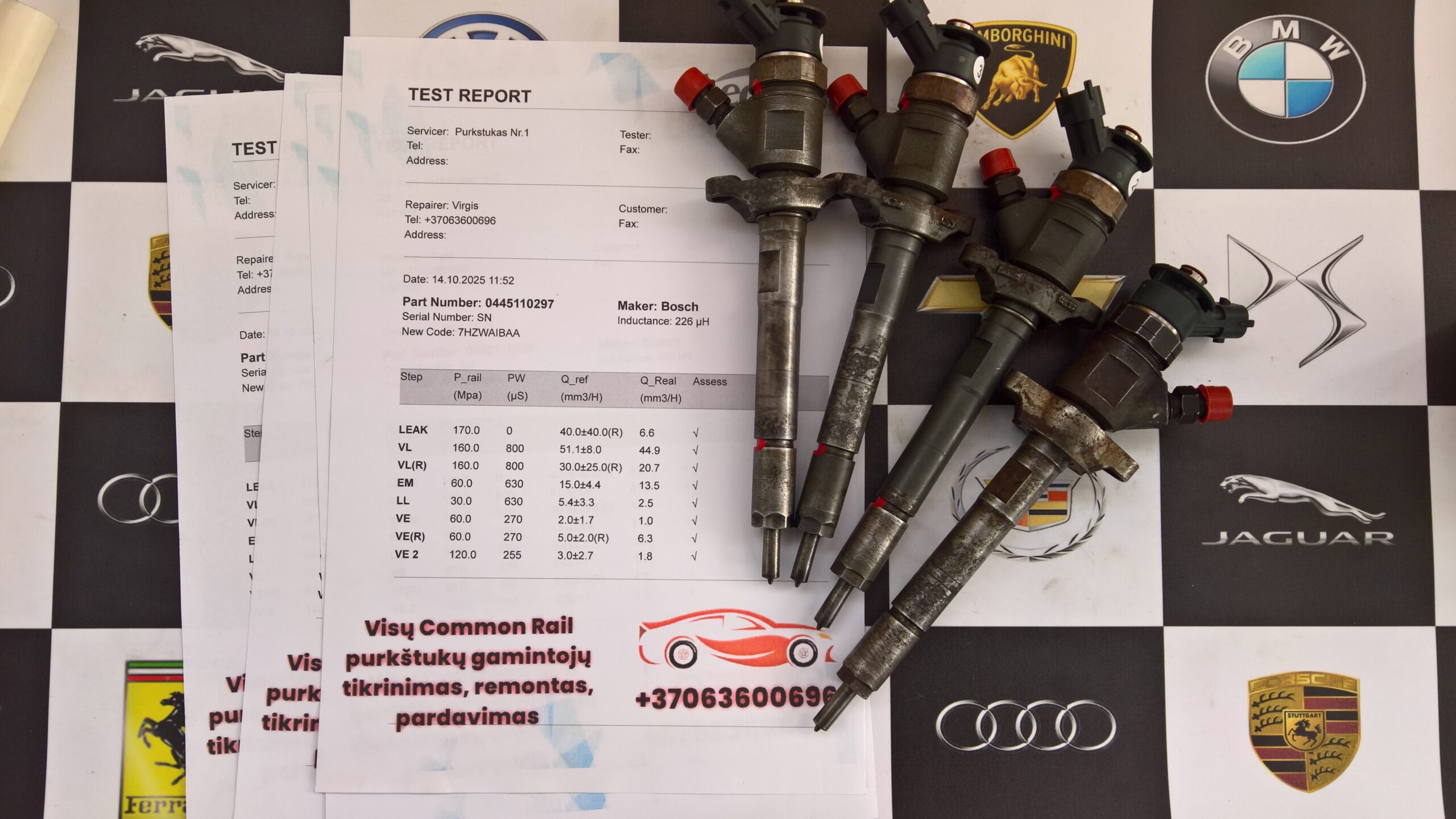 Kuro purkštukai Citroen, Peugeot. 0445110297.