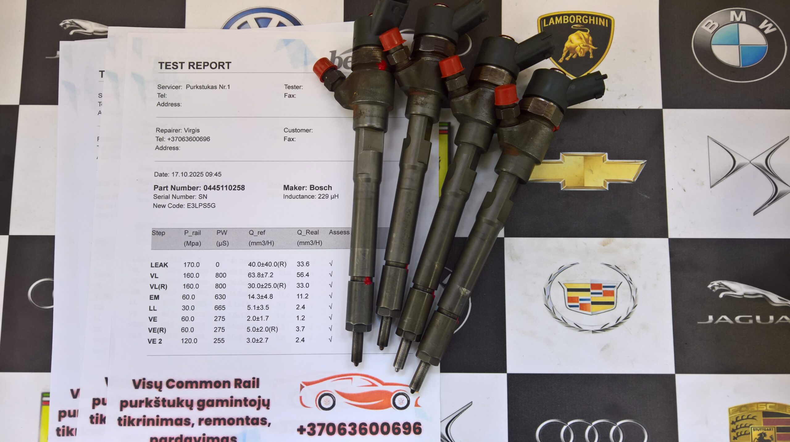 Kuro purkštukai Hyundai,Kia. 0445110258