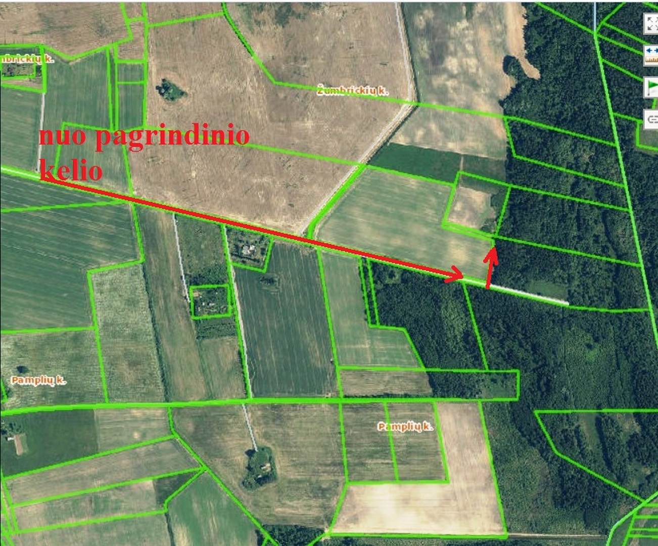 ha prie Bistrampolio dvaro Žumbrickių km. Panevėžio r.