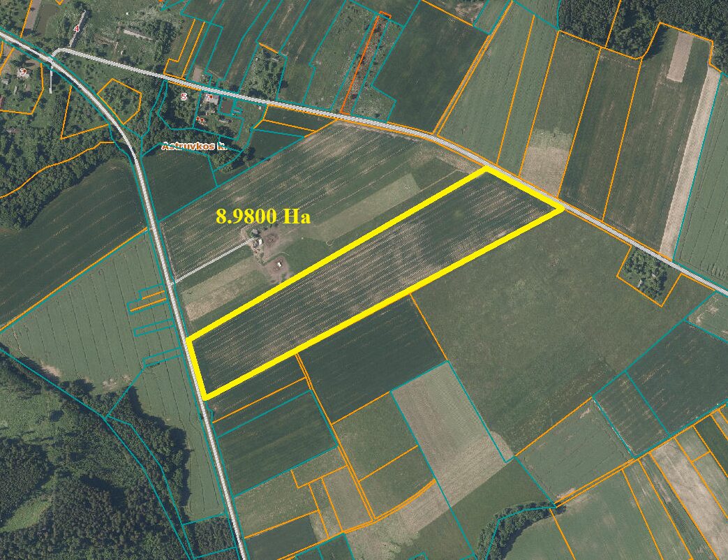 8.9800 HA Širvintų r. sav., Čiobiškio sen., Astruvkos k.