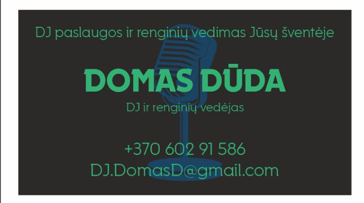 Renginių vedėjas + DJ su visa garso ir šviesos technika!