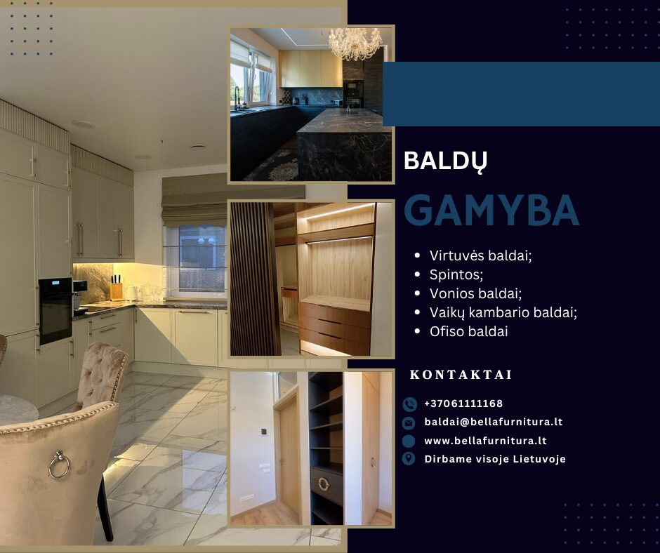 Nestandartinių korpusinių baldų gamyba Kaune