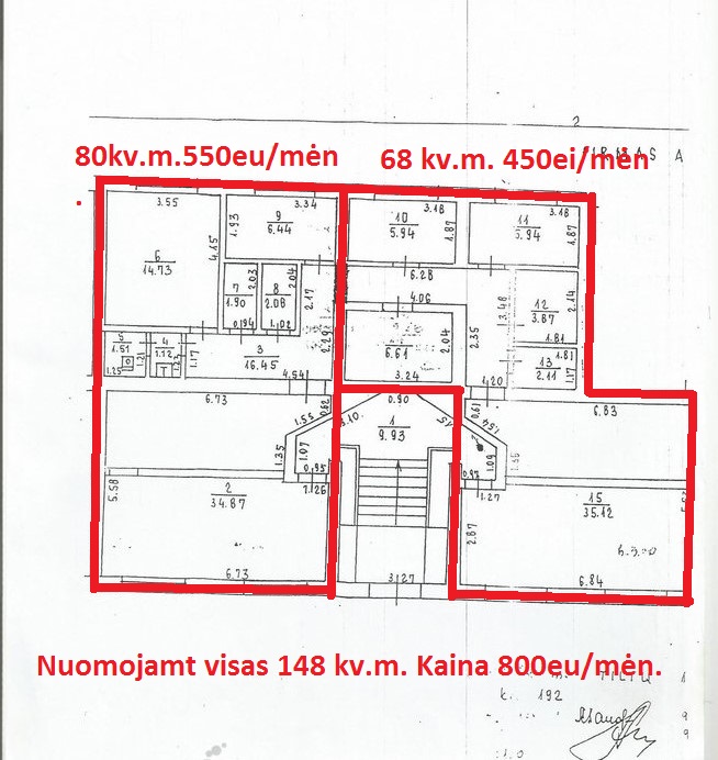 Nuomojamos 148 kv.m. Patapos Tiltų g. Klaipėdoje